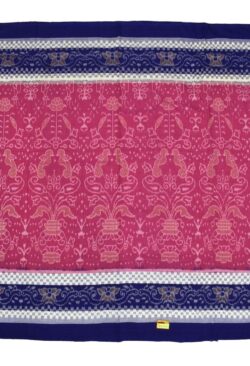 Pink Plane Border Colour Sambalpuri Handloom Cotton Saree