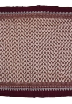 Biscuit Plane Border Colour Sambalpuri Handloom Cotton Saree