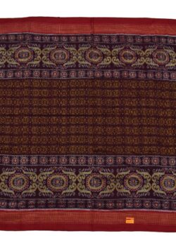 Red Plane Border Colour Sambalpuri Handloom Cotton Saree