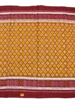 Yellow Plane Colour Border Sambalpuri Handloom Cotton Saree