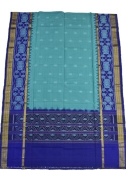 Blue Combination Sambalpuri Handloom Cotton Dupatta