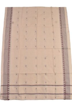 Biscuit Combination Sambalpuri Handloom Cotton Dupatta