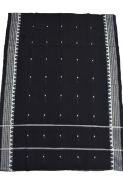 Black Combination Sambalpuri Handloom Cotton Dupatta
