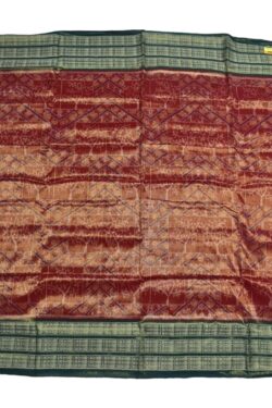 Golden Colour Sambalpuri Handloom Cotton Tissue Saree