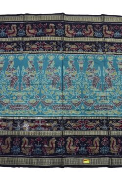 Green Colour Border Sambalpuri Handloom Cotton Saree