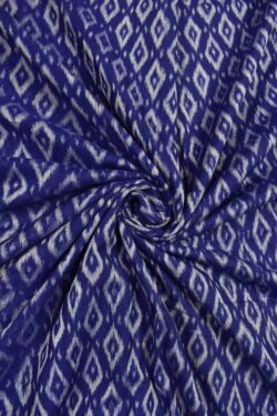 Blue Colour Sambalpuri Handloom Cotton Fabrics