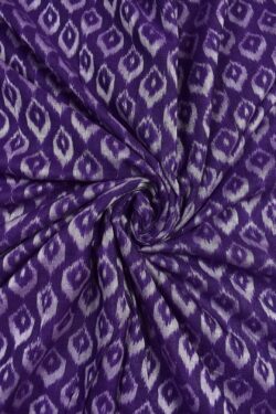 Violet Colour Sambalpuri Handloom Cotton Fabrics