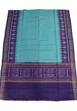 Sky-Blue Combination Sambalpuri Handloom Cotton Dupatta