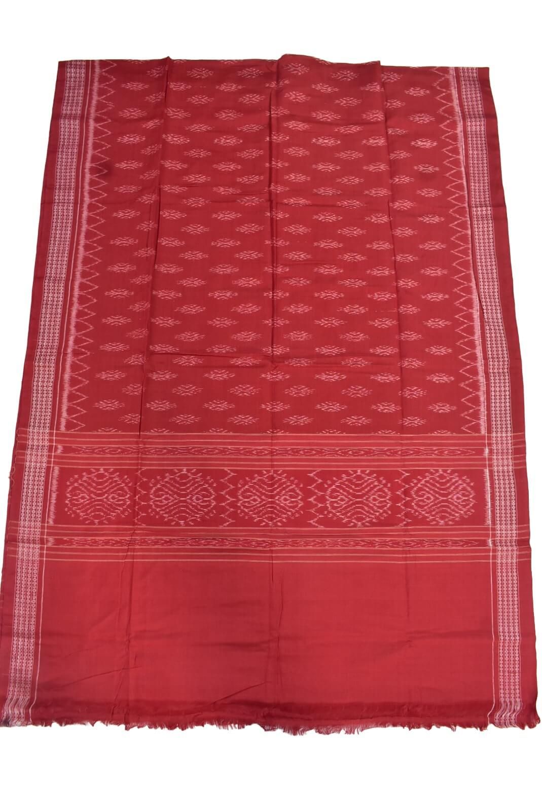 Red Combination Sambalpuri Handloom Cotton Dupatta