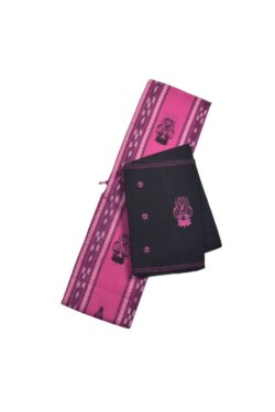 Pink Colour  Sambalpuri Handloom Cotton Bomkai Dress Material