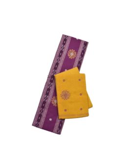Pink Colour  Sambalpuri Handloom Cotton Bomkai Dress Material