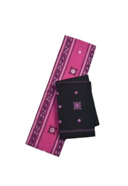 Pink Colour  Sambalpuri Handloom Cotton Bomkai Dress Material