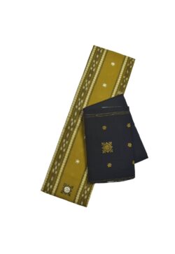 Yellow Colour  Sambalpuri Handloom Cotton Bomkai Dress Material