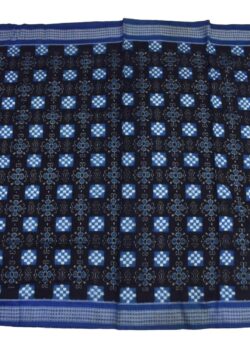 Black-Sky Colour Pasapali Design Sambalpuri Handloom Cotton Saree