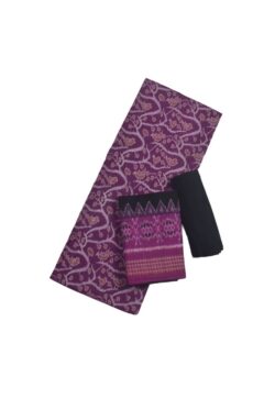 Purple Colour Sambalpuri Handloom Cotton Dress Material