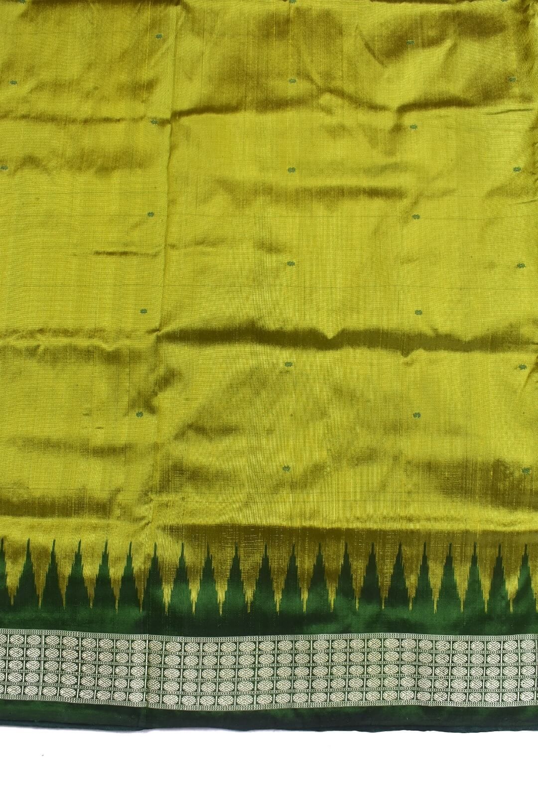Yellow Colour Sambalpuri Handloom Bandha Silk Saree - Image 4