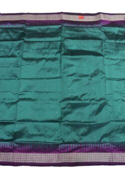 Green Colour Sambalpuri Handloom Bandha Silk Saree