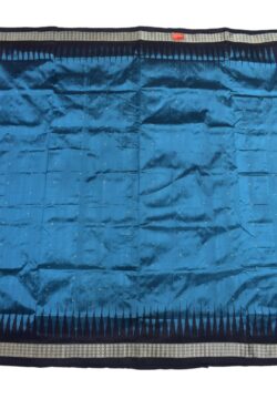 Sky Colour Sambalpuri Handloom Bandha Silk Saree