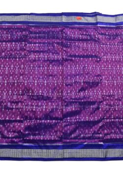Purple Colour Sambalpuri Handloom Bandha Silk Saree