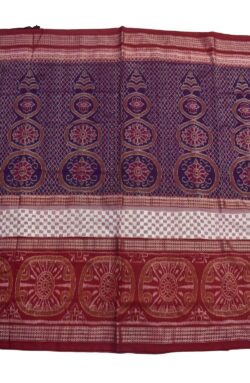 Red Colour Sambalpuri Handloom Cotton Bandha Saree