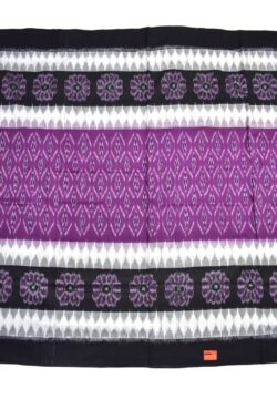 Purple Colour Sambalpuri Handloom Mania Bandha Cotton Saree