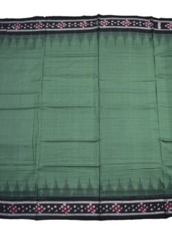 Green Colour Sambalpuri Handloom Mania Bandha Cotton Saree