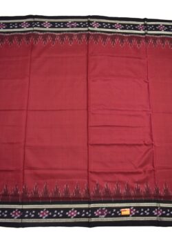 Red Colour Sambalpuri Handloom Mania Bandha Cotton Saree