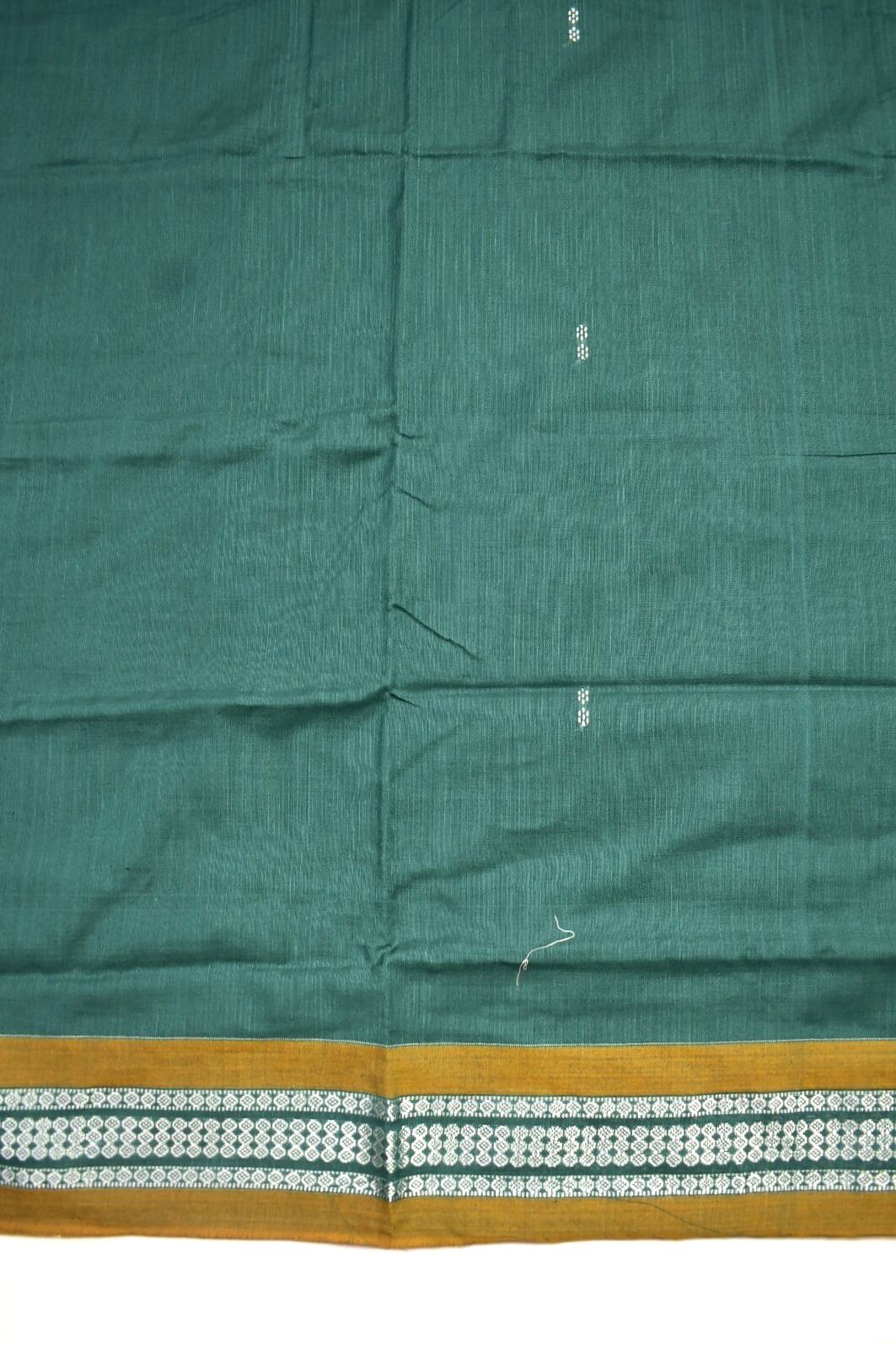 Sky Colour Sambalpuri Handloom Mania Bandha Cotton Saree - Image 4