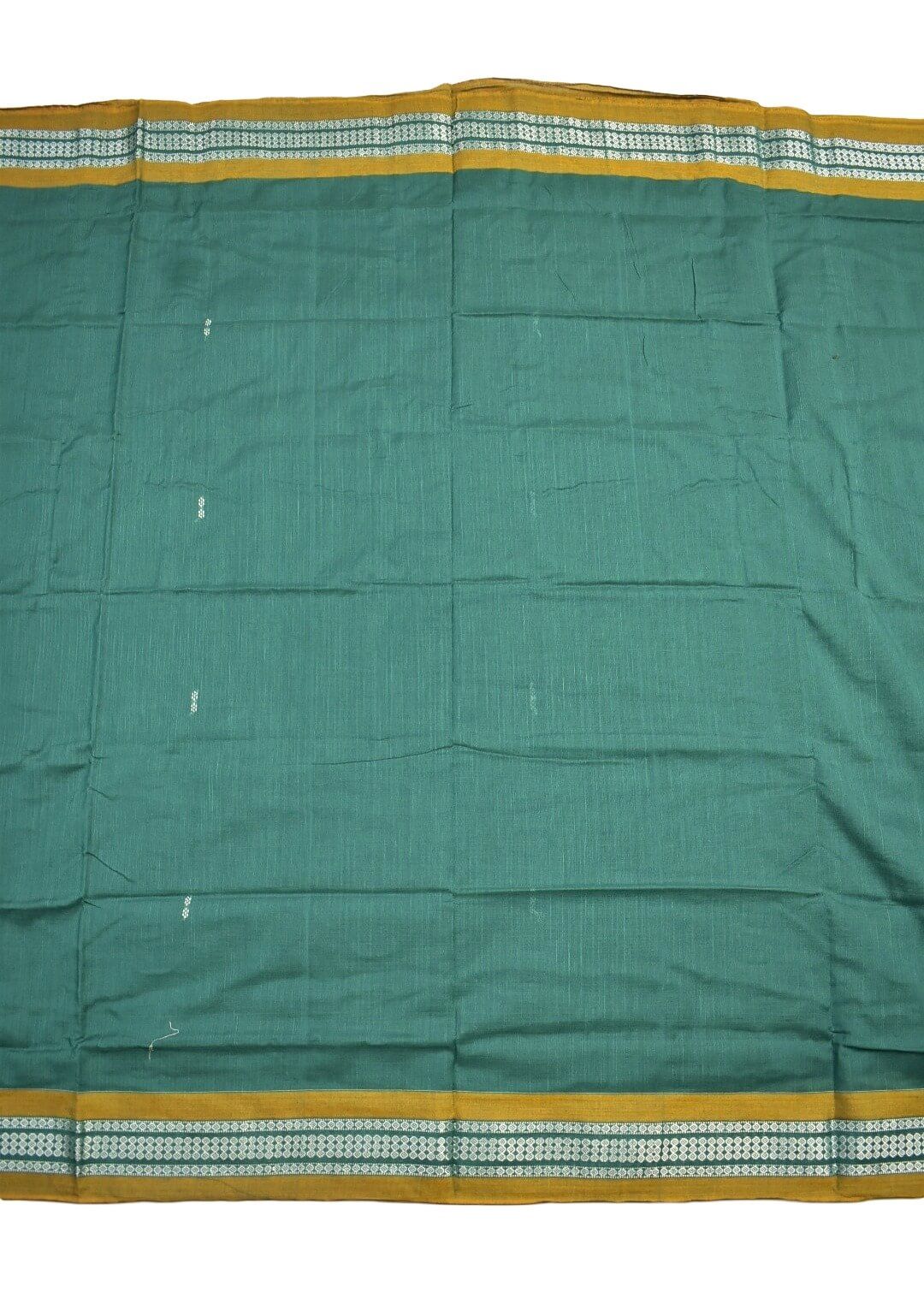 Sky Colour Sambalpuri Handloom Mania Bandha Cotton Saree