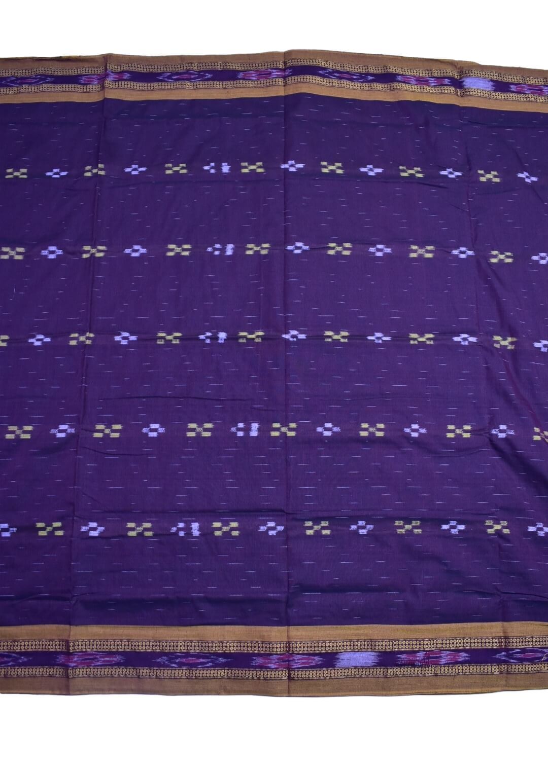 Blue Colour Sambalpuri Handloom Mania Bandha Cotton Saree
