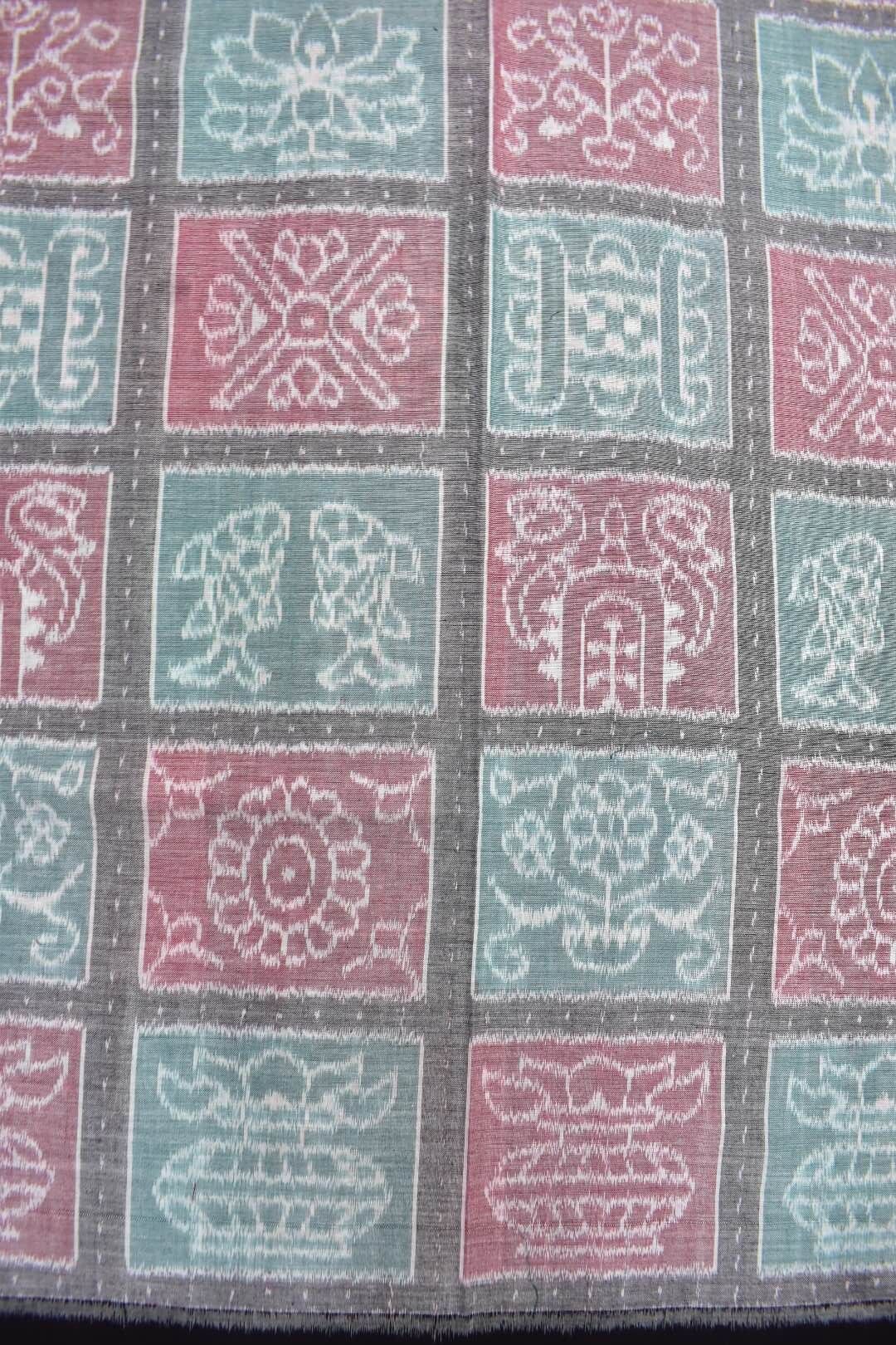 Lite Colour Nabakothi Design Sambalpuri Handloom Cotton Dress Material - Image 5
