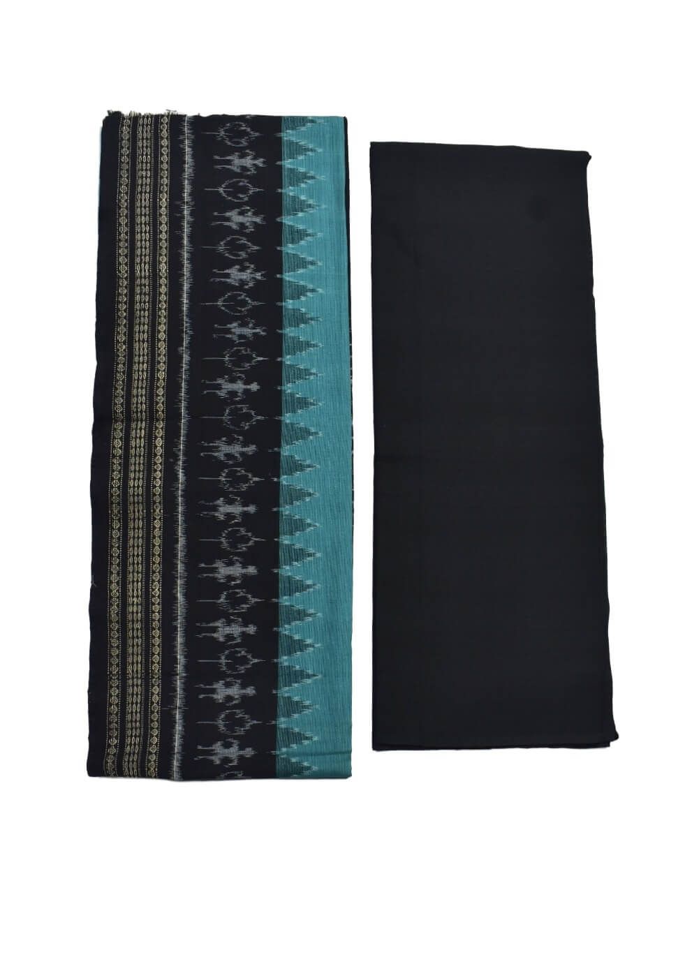 Lite Colour Nabakothi Design Sambalpuri Handloom Cotton Dress Material - Image 2