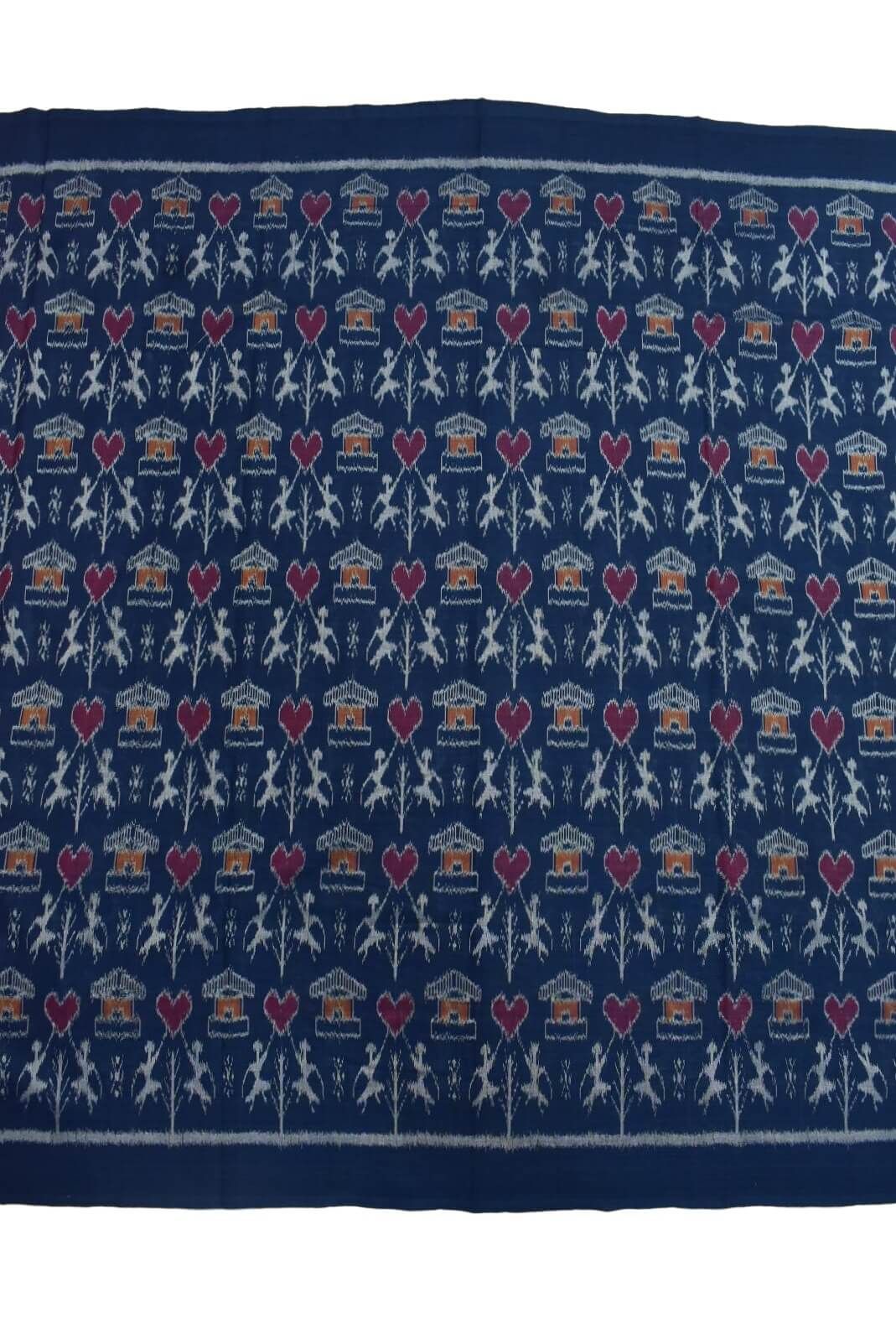 Sumati Colour Tribal Design Sambalpuri Handloom Cotton Dress Material - Image 4