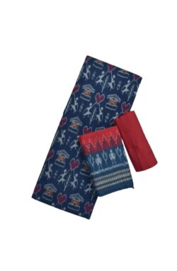 Sumati Colour Tribal Design Sambalpuri Handloom Cotton Dress Material