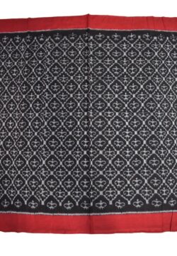 Black Colour Plane Border  Sambalpuri Handloom Bandha Cotton Saree