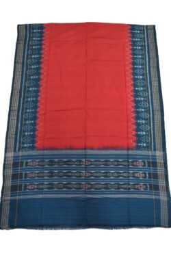 Red-Green Combination Sambalpuri Handloom Cotton Dupatta