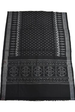 Black Colour Sambalpuri Handloom Cotton Dupatta