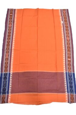 Orange Colour Sambalpuri Handloom Cotton Dupatta