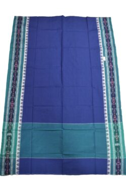 Blue Colour Sambalpuri Handloom Cotton Dupatta