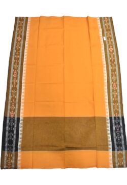 Orange Colour Sambalpuri Handloom Cotton Dupatta