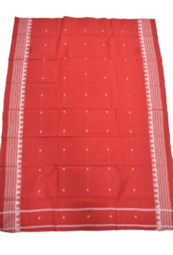 Red Colour Sambalpuri Handloom Cotton Dupatta
