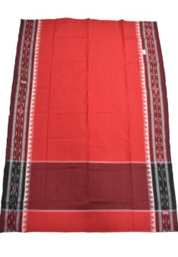 Red Colour Sambalpuri Handloom Cotton Dupatta