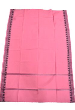 Pink Colour Sambalpuri Handloom Cotton Dupatta