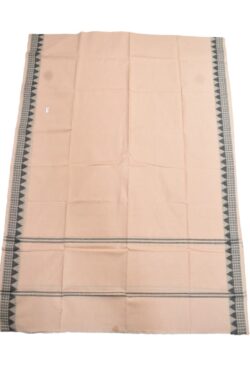 Biscuit Colour Sambalpuri Handloom Cotton Dupatta