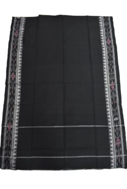 Black Colour Sambalpuri Handloom Cotton Dupatta
