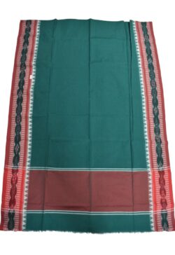 Green Colour Sambalpuri Handloom Cotton Dupatta