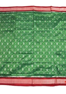 Green Colour Sambalpuri Handloom Bandha Silk Saree