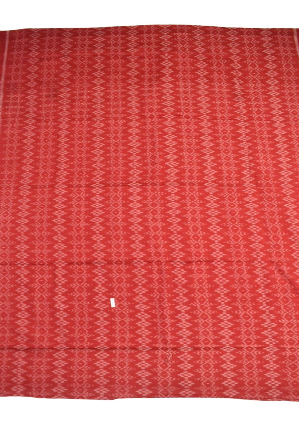 Red Colour Sambalpuri Handloom Cotton Dress Material - Image 4