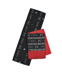 Black Colour Sambalpuri Handloom Cotton Bomkai Dress Material