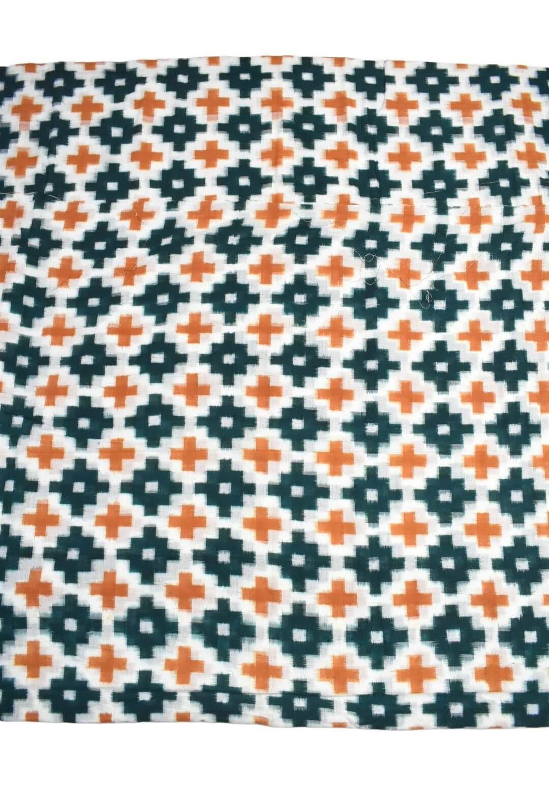 White Colour Sambalpuri Handloom Cotton Fabric - Image 2